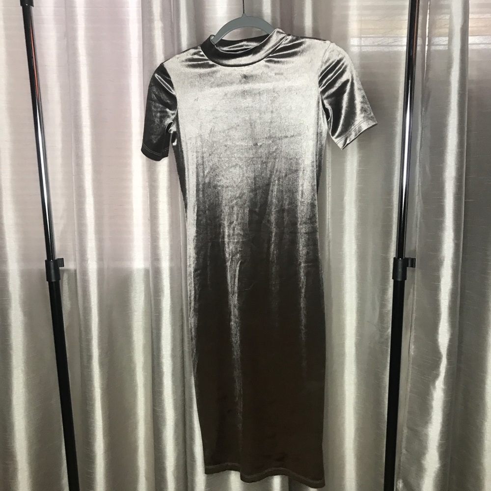 Silver Metallic Dress